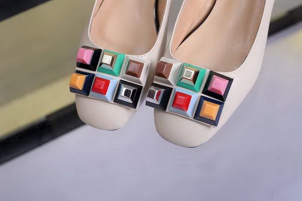 Fendi Shallow mouth flat shoes Women--002